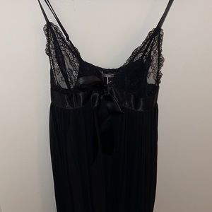 Victoria Secret Black Pleated Babydoll